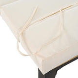 TREXM Outdoor Chaise Chairs Set of 3, Patio Chaise Chair with Acacia Side Table, Pool N715P237243K