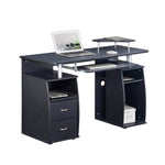 ZUN Complete Computer Workstation Desk With Storage, Espresso 67144327