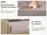 Outdoor Loveseat Cushion Set, 48 x 24 inch, Water Repellent Patio Furniture Cushions Replacement 36110247