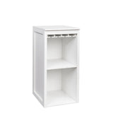 WHITE color modular wine bar Cabinet with Storage Shelves with Hutch for Dining Room W331P242729