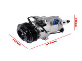 A/C Compressor 6-Groove 12V 115mm VS14E for Kia Forte 2019-2021 Forte5 2020-2022 L4 2.0L VIN D 06701107