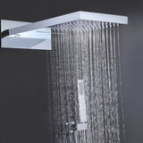 2-Spray Patterns Wall Mount Dual Shower Faucet Set for Bathroom, Shower Heads And Handheld Shower W105960164