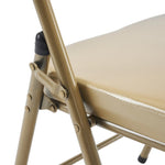 ZUN 6 Pack Metal Folding Chairs with Padded Seat and Back, for Home and Office, Indoor and Outdoor 70531139