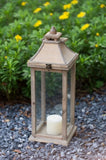 Wooden Candle Lantern Decorative, Hurricane Lantern Holder Decor for Indoor Outdoor, Home Garden W2078131625