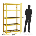 ZUN 5-Tier Adjustable Metal Shelving Unit ,Heavy Duty Garage Shelving,Storage Racks,Industrial Utility 68360636