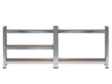 150 x 75 x 30cm 5 Tiers Galvanizing Storage Rack Gray 22948023
