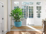 Ceramic Flowerpot, Modern Planter for Patio, Garden, Windowsill - Cyan W3273P326368