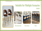 360 &degrotatable bar.Overall height 36 inches.Modern Echnology-Fabric Brown upholstered bar W1151P268914
