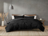 Full/Queen Ruched Fur Down Alternative Comforter Set B035129366