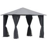 10ft x 10ft Patio Gazebo-Black-AS 36709910