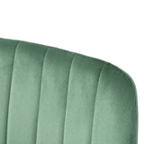 ZUN Indoor green velvet dining chair, modern kitchen dining chair backrest, upholstered side chair W210P184209