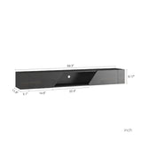Floating TV Stand Wall Mounted with 16 Color LEDs,69" Modern TV Stand, Floating TV Cabinet W1321P237655