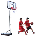 ZUN Portable Removable Basketball System Basketball Hoop Teenager PVC Transparent Backboard with 47967301