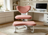 Meditation chair, an ergonomic cross-legged seating chair with lumbar support and a W3248P456664