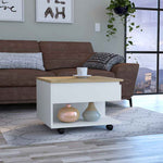 ZUN Luanda Lift Top Coffee Table, Casters, One Shelf B070P188809