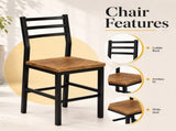 3 Piece Dining Table Set for 2, Small Kitchen Table and 2 Chairs, Space Saving Dining 54667544