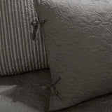 6 Piece Reversible Daybed Cover Set Dark Grey Daybed B03597552