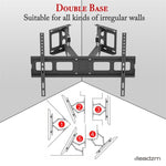 ZUN TMSS-104 32"-70" Corner Full Motion Articulating TV Wall Mount Bracket Max Weight 50Kg VESA 600*400 75822162