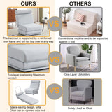 Single Sofa Chair Foldable Single Sofa Bed with Pillow,Portable Foldable Sofa Bed,Leisure Sofa W2113P181631