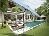 ZUN 6 x 9ft Patio Umbrella Outdoor Waterproof Umbrella with Crank and Push Button Tilt without flap for 52444544