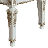 Beige and Antique Pearl Tufted Back Arm Chairs B062P186459