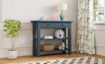 ZUN TREXM Retro Console Table with Drawer and Two Sturdy Shelves for Entryway, Living Room N715P195561M