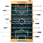 ZUN 54-Inch Hurricane Foosball Table for Family Game Rooms with Light Cherry Finish, Analog Scoring and 20056941