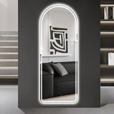 65" x 21" Arch Design LED Full Length Mirror ,Dimmable, High Definition & Explosion-Proof, W2709P242456