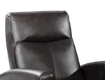 ZUN Modern Electric Leather Recliner Chair with Gentle Lower Lumbar Massager for Living Room Home B011P205574