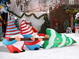 7 FT Lighted Christmas Inflatable Decoration, Inflatable Gnomes Pulling Christmas Tree, Funny Blow 89853445