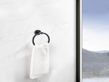 Bathroom Hardware Set, Thicken Space Aluminum 3 PCS Towel bar Set- Matte Black 16-27 Inches 41452041