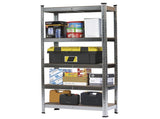 150 x 75 x 30cm 5 Tiers Galvanizing Storage Rack Gray 22948023