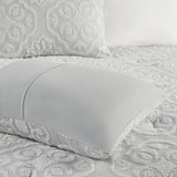 King/Cal King 3 Piece Tufted Woven Medallion Comforter Set B035128858