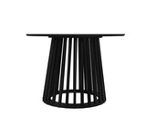 Round Coffee Table, Grille Molding, Suitable for Bedroom, Living Room, Balcony W688P202819