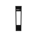 ZUN Supai Toilet Paper Holder in Melamine, Black B128P237159