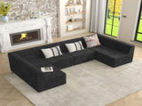 Corner sofa Compressed Sectional Sofa Modern Minimalist Style Corduroy Couch, Sleeper Sofa for W487P230486