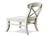Harola Cross-back Dining Side Chairs in Set of 2, Smoky White Finish T2574P164579