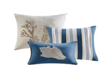 7 Piece Cotton Sateen Comforter Set Blue Queen B03597054