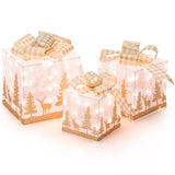 3 PCS Lighted Christmas Gift Box Christmas Decoration 68166477