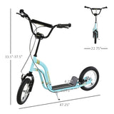 12-inch children's scooter with adjustable height. - Blue 20688075