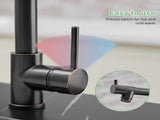 Commercial Kitchen Faucet with Pull Down Sprayer, Single Handle Single Lever Kitchen Sink Faucet W1932P155962