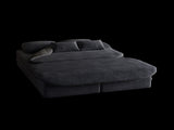 75'' 2-in-1 Foldable Sofa,Convertible Sleeper Foam Sofa Bed with Multi Functional Blanket, Corduroy W834P317046