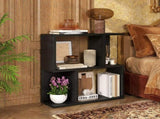 3-Tier Bookshelf with Display Shelf for Small Space Black, 20" x 7" x 22" - Open Storage Display 73311670