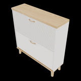 Shoes Storage Cabinet for Entryway,Narrow Shoe Rack Cabinet,Shoe Cabinet with 2 Flip W3166P268388