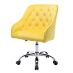 ZUN COOLMORE Velvet Home Office Desk Chair, Modern Cute Computer Chair, Wheels Height Adjustable W39532327