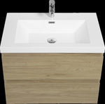 ZUN 30" Floating Bathroom Vanity with Sink, Modern Wall-Mounted Bathroom Storage Vanity Cabinet with W1573P152696