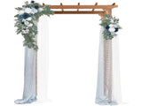 152*60*215cm Beautiful And Practical Flat-Topped Wooden Arch Garden Arch Dark 41343931