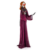 6ft Life-Size Animated Halloween Girl Prop - Eerie Book, Sound-Activated 42831267