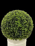 ZUN 24" Ball Topiary in White Pot, Artificial Faux Plant for indoor and outdoor B111131116