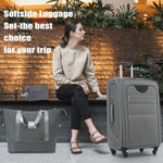 ZUN Softside Luggage Expandable 3 Piece Set Suitcase with Duffel Bag Upright Spinner Softshell N732P201004A